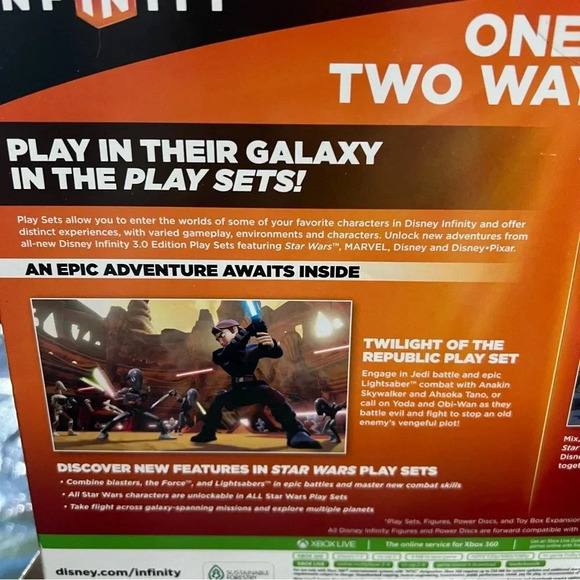 XBOX 360 Disney Infinity STAR WARS Video Game Starter Pack 3.0 Edition NEW - Picture 7 of 12